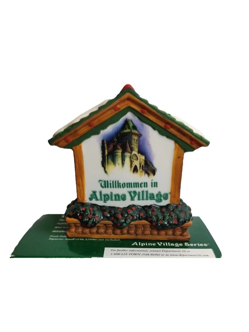 Department 56 Welcome To Alpine Village #799905 Heritage Village Collection NIB